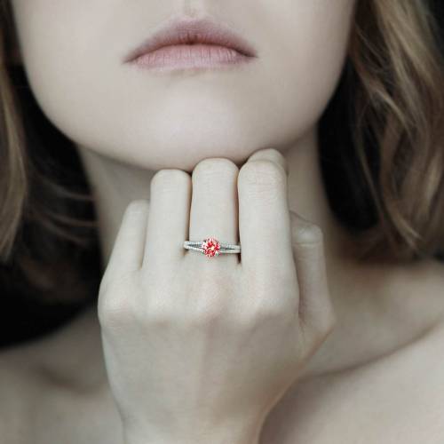 Bague de fiançailles rubis Marie