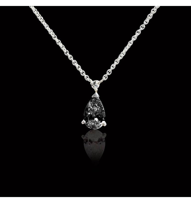 Goutte d'amour Black Diamond Pendant