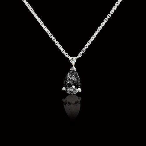 Goutte d'amour Black Diamond Pendant