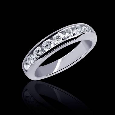 Florence Diamond Wedding Band White Gold