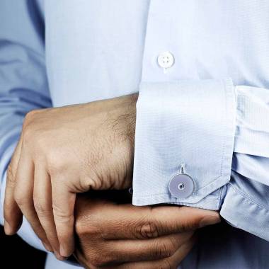 Cufflinks Paladium-Plated Silver Chalcedony Circus