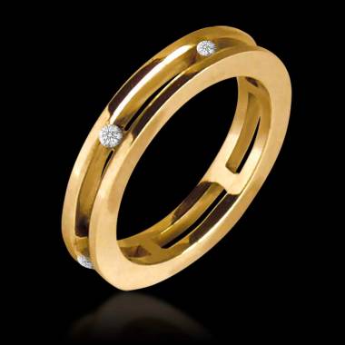 Lillian Yellow Gold Wedding band 