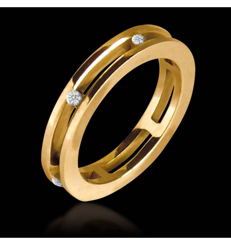 Lillian Yellow Gold Wedding band 