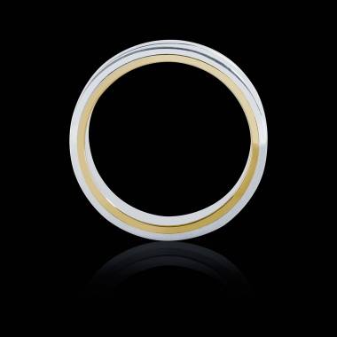 Alexandre  White Gold and Yellow Gold stripe