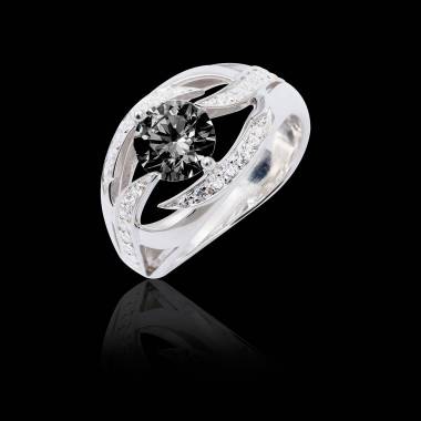 Ophelie Black Diamond Ring