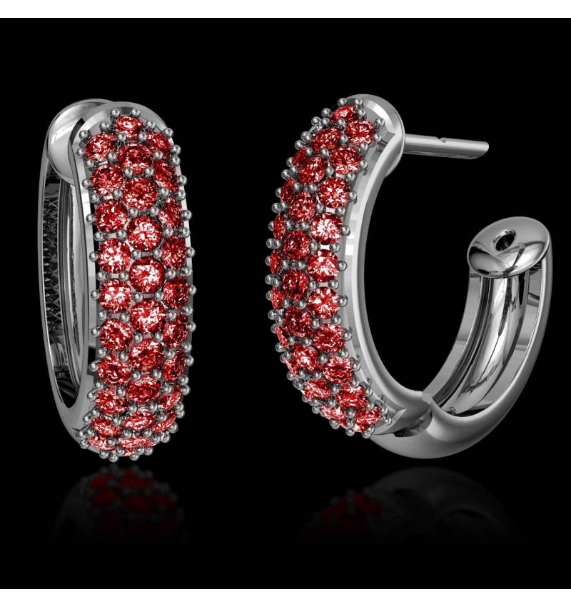 Ruby Earrings Gold Mangove Ruby Earrings Gold Mangove