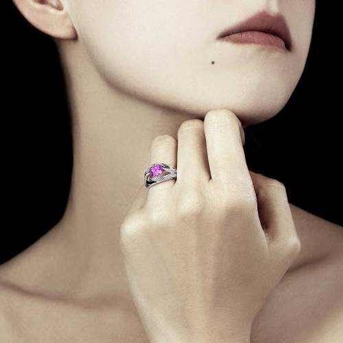 Ophelie Pink Sapphire Ring
