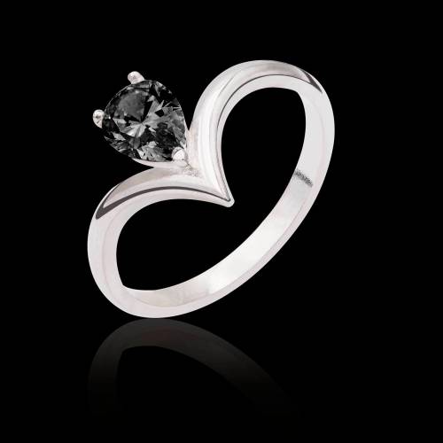 Flavie solo Black Diamond Ring