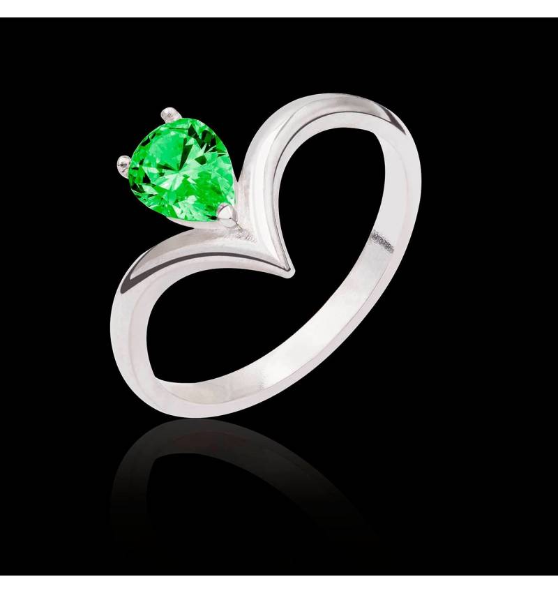 Flavie solo Emerald Ring