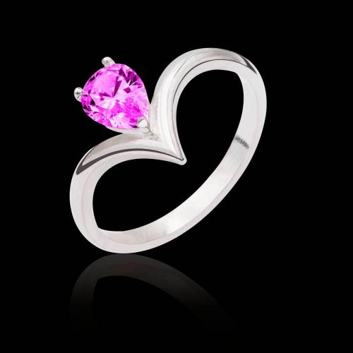 Flavie solo Pink Sapphire Ring