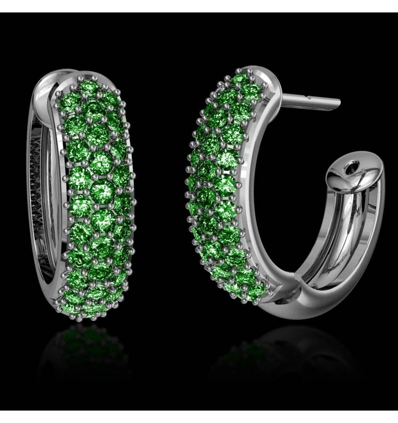 Emerald Earrings Gold Mangrove Emerald Earrings Gold Mangrove