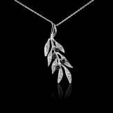 Pendentif diamant Branche d'Olivier