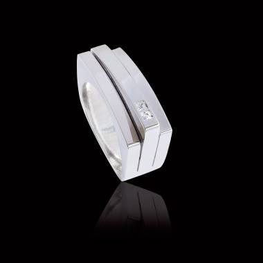 Bague homme platine Sensus