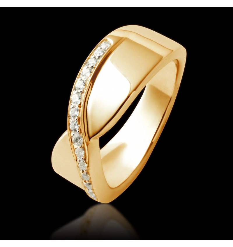 Eternelle Diamond Wedding Band Yellow Gold