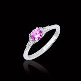 Bague saphir rose Virginie