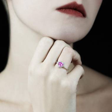 Anya Pink Sapphire Ring