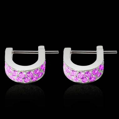 Fuseaux Pink Sapphire Earrings