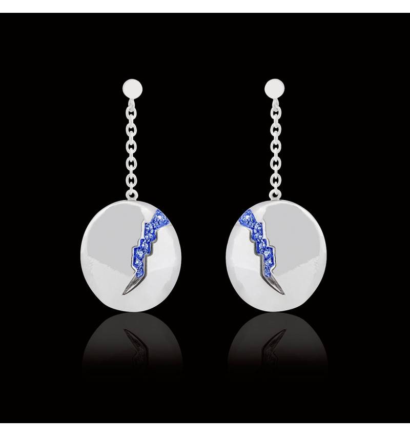 Blue Sapphire earrings Quake 