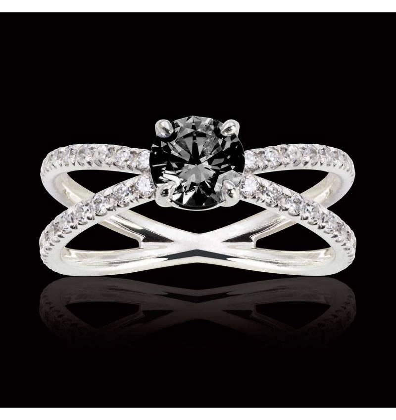 Amandine Black Diamond Ring