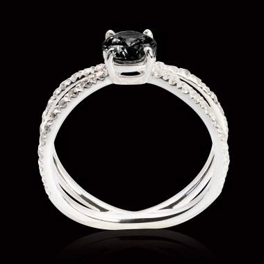 Amandine Black Diamond Ring