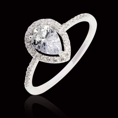 Sandra Pear Diamond Ring