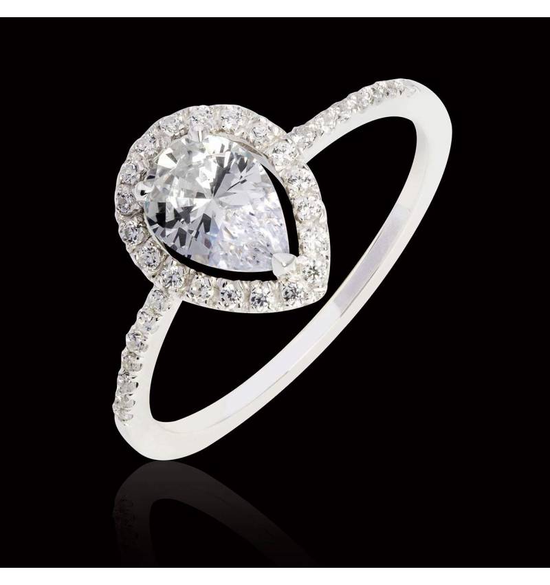 Sandra Pear Diamond Ring