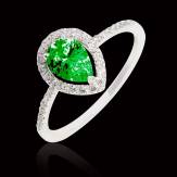 Sandra Pear Emerald Ring