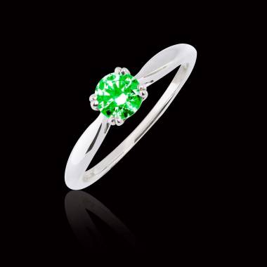 Laureen solo Emerald Ring