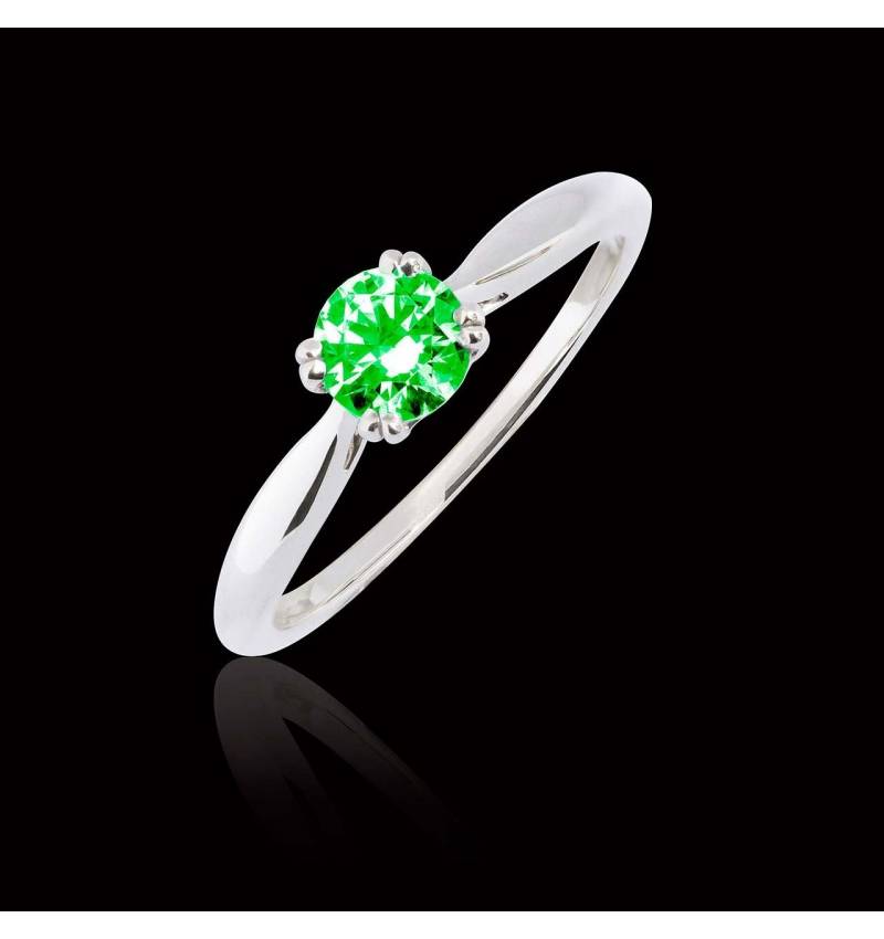 Laureen solo Emerald Ring