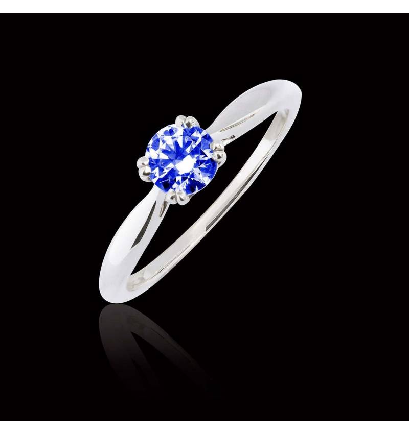 Laureen solo Blue Sapphire Ring