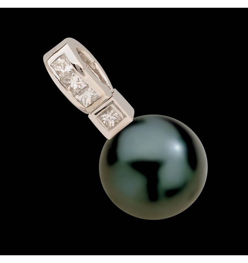 Tahiti Black Pearl Pendant Gold Princess Bora Bora 