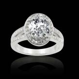 Bague diamant ovale Sarah