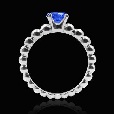 Bague saphir bleu Perle