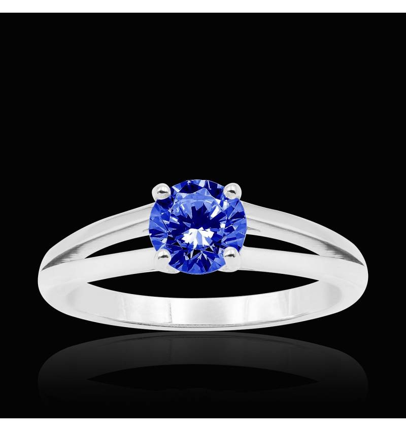 Bague saphir bleu Lina