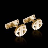 Cufflinks Yellow Gold Initiales