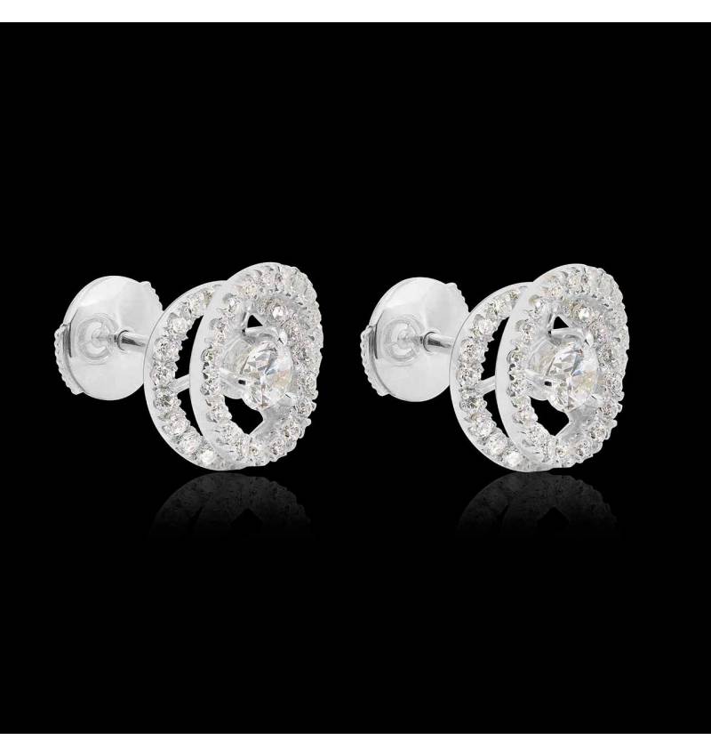 Boucles d'oreilles diamant Ellipse