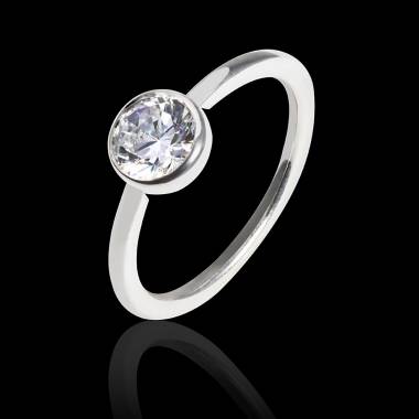 Diamond Engagement Ring White Gold Cristina 