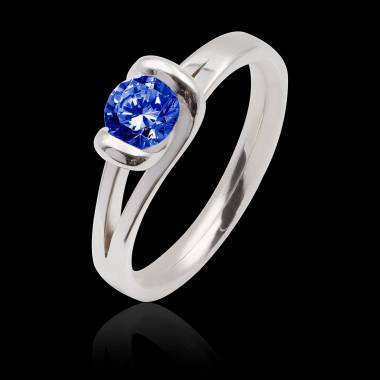 Bague saphir bleu Florine Solo