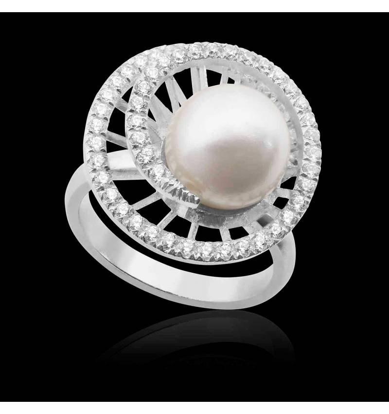 Bague perle blanche Corinne Bague perle blanche Corinne