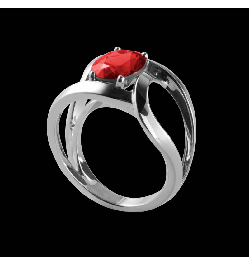 Bague Spinelle rouge Future solo