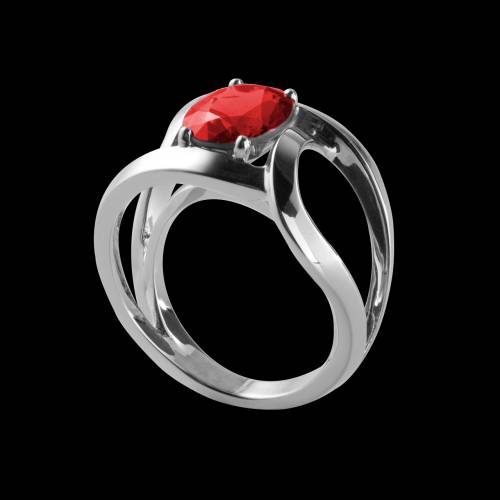 Bague Spinelle rouge Future solo