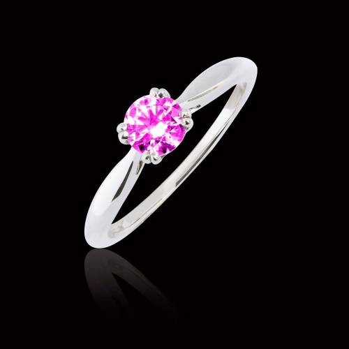 Bague Tourmaline rose Laureen solo