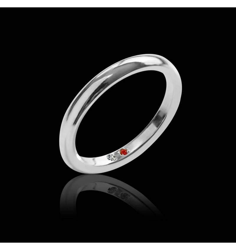 Sapphire Wedding Band Platinum Cache Cache 