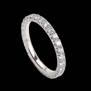 Eve Diamond Wedding Band White Gold