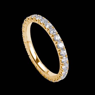 Eve Diamond Wedding Band Yellow Gold