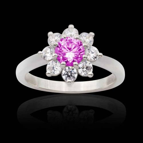 Bague saphir rose Victoria