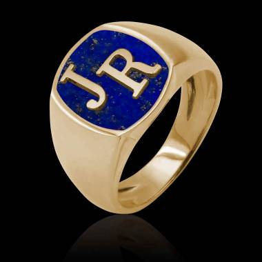 Classic Signet Ring - Letter R (ALL SIZES) (C7K7B524M) by ig_Nobel