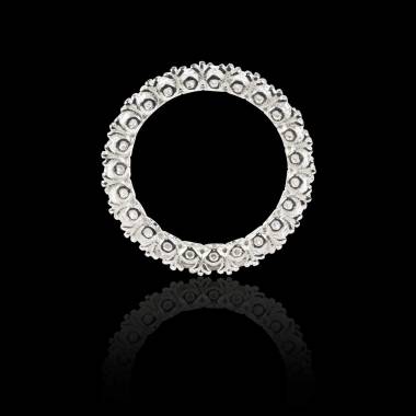 Diamond White Gold Wedding Band Eve