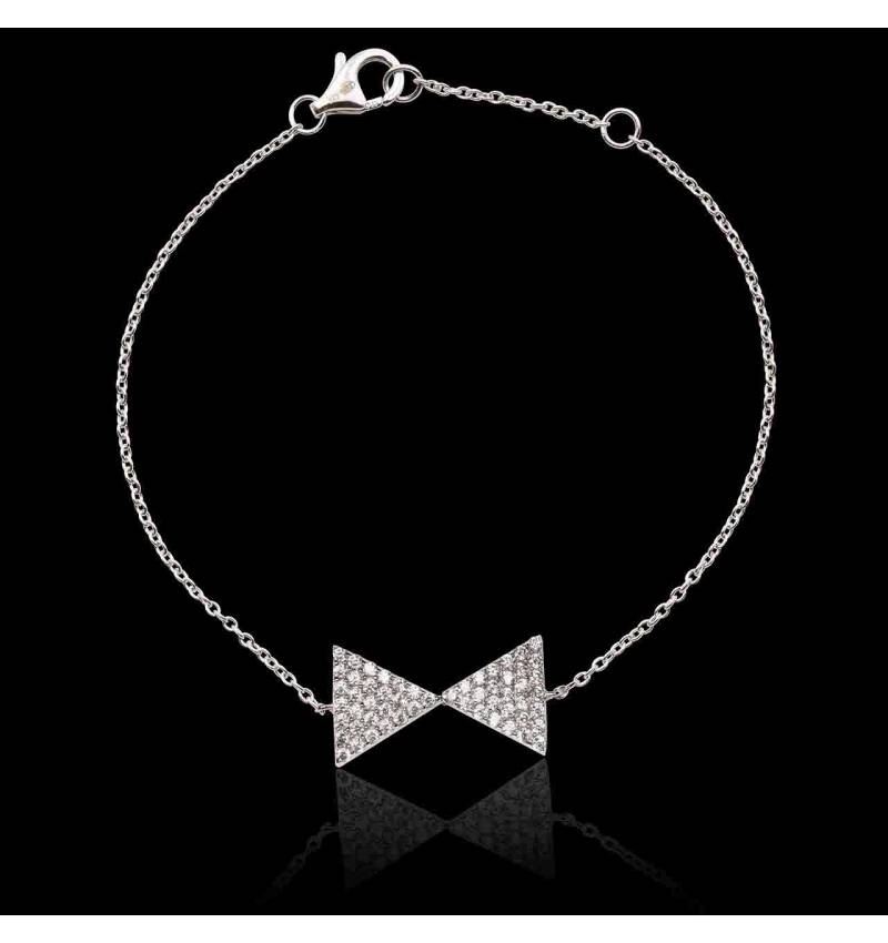 Bracelet diamant Noeud Papillon