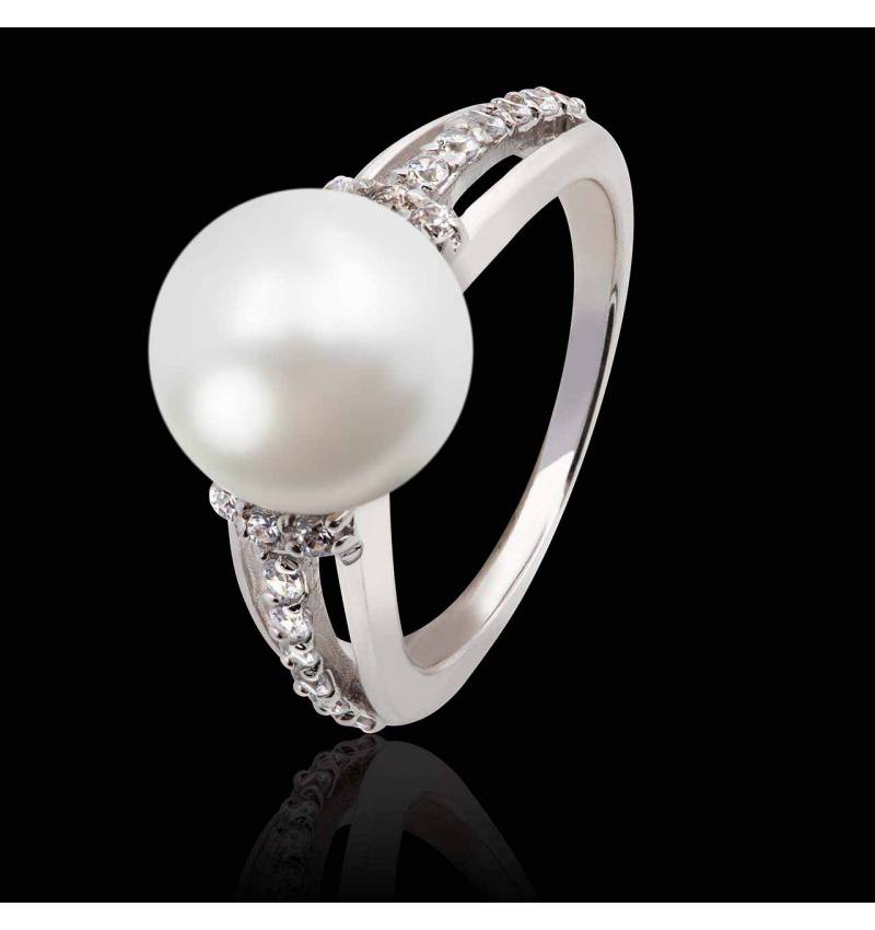 Bague perle blanche Melina